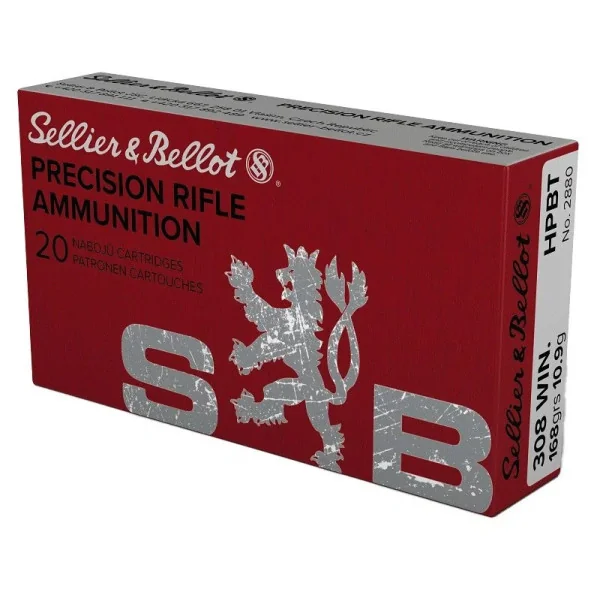 Sellier Bellot Cartouches S&B 308 Winchester HPBT 168GRS / 10,9G