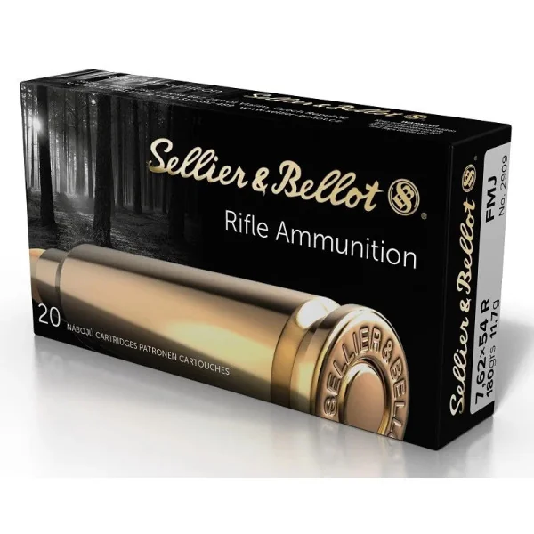Sellier Bellot Cartouches S&B 7,62X54R FMJ 180gn