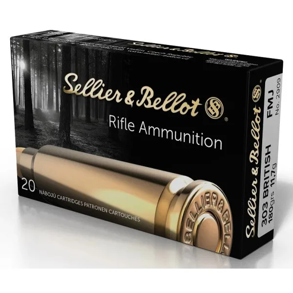Sellier Bellot Cartouches S&B 303 BRITISH FMJ 180gn