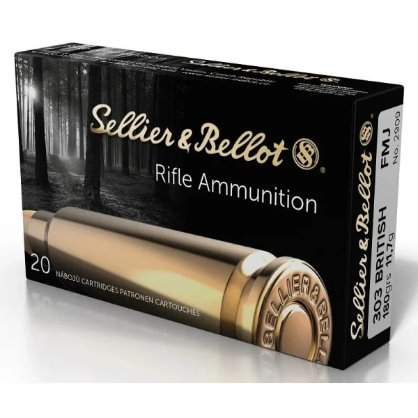 Sellier Bellot Cartouches S&B 303 BRITISH FMJ 180gn