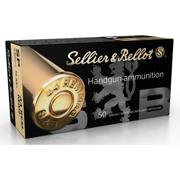 Sellier Bellot 50 Cartouches S&B 44MAG SP 240gr