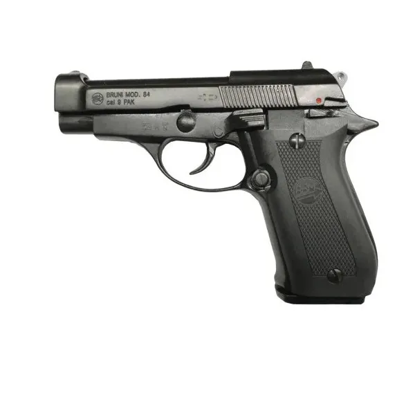 PISTOLET BRUNI MODELE 84 NOIR 9MM BLANC/GAZ