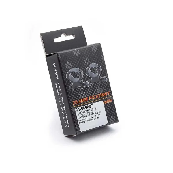 Vector Optics XASR-2501 25.4mm X-Accu 1in Low Profile Picatinny Rings