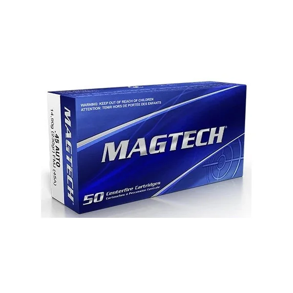 50 Cartouches MAGTECH 45ACP 230GR FMJ