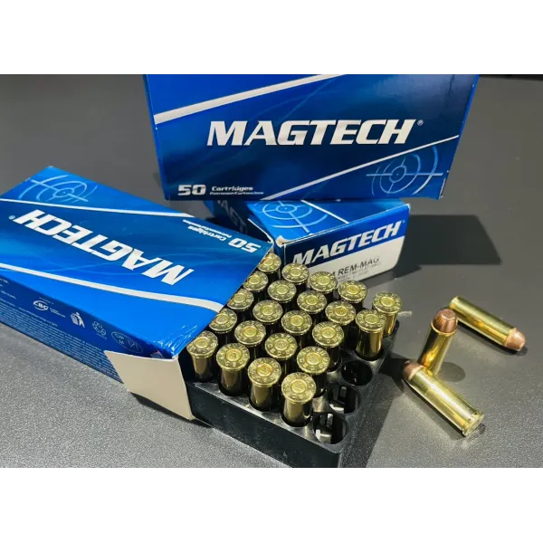 50 Cartouches MAGTECH 44 REM MAG 240GR FMJ FLAT