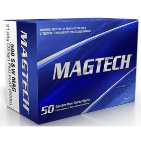 20 Cartouches MAGTECH 500 SW MAG 325GR FMJ  Chez DEVILLE ARMORY. Votre armurerie en ligne.