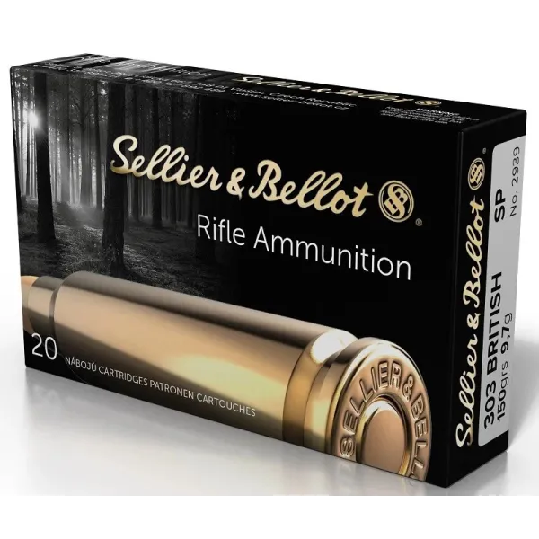 Sellier Bellot Cartouches S&B 303 BRITISH SP 150gn