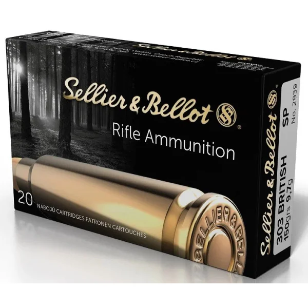 Sellier Bellot Cartouches S&B 303 BRITISH SP 150gn