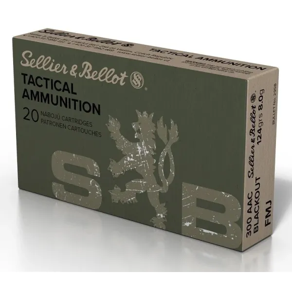 Sellier Bellot Cartouches S&B 300 AAC FMJ 123gn