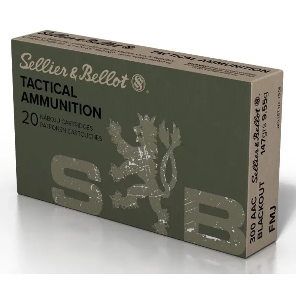 Sellier Bellot Cartouches S&B 300 AAC FMJ 147gn