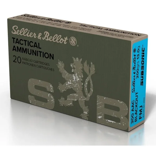 Sellier Bellot Cartouches S&B 300 AAC FMJ 200gn Subso