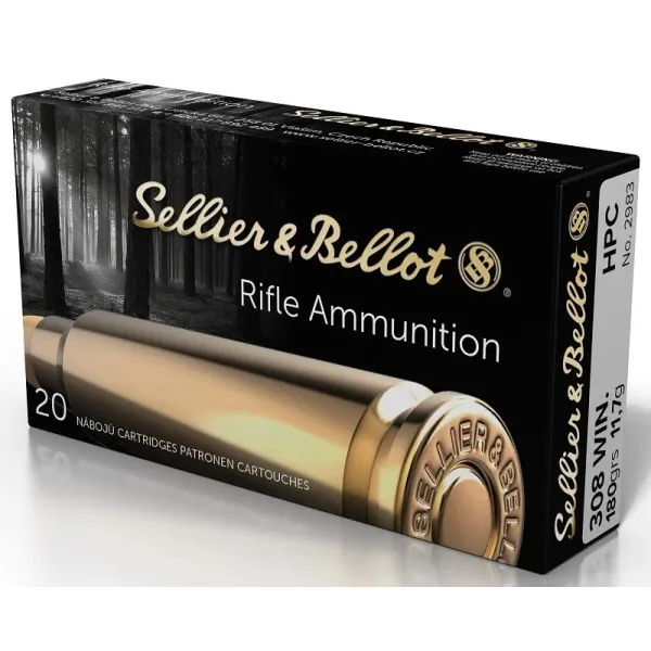 Sellier Bellot Cartouches S&B 308Win HPC 180gn