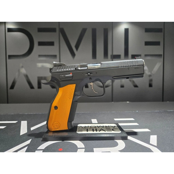 Pistolet CZ Shadow 2 Orange 9X19  Chez DEVILLE ARMORY. Votre armurerie en ligne.