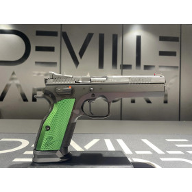 Pistolet CZ TS2 Racing Green 9x19  Chez DEVILLE ARMORY. Votre armurerie en ligne.