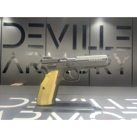 Pistolet Cz Shadow 2 Bushing OR Cerakote Cobalt 9x19 + Plaquette custom  Chez DEVILLE ARMORY. Votre armurerie en ligne.