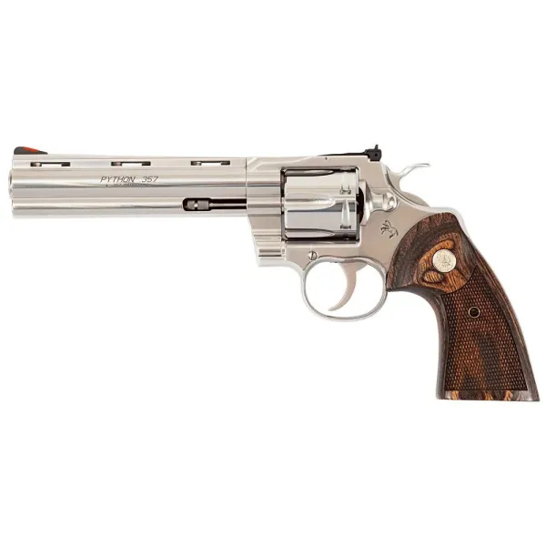 Revolver COLT Python, 6" Canon, 357 Magnum, Stainless Acier