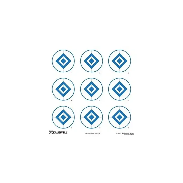 CIBLES PAPIER 9 DIAMOND 16? CALDWELL x10