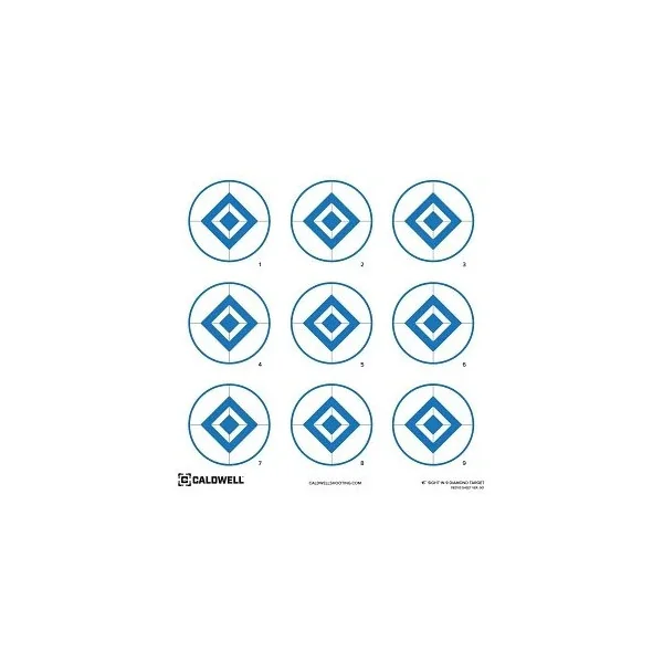 CIBLES PAPIER 9 DIAMOND 16? CALDWELL x10
