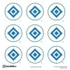 CIBLES PAPIER 9 DIAMOND 16? CALDWELL x10