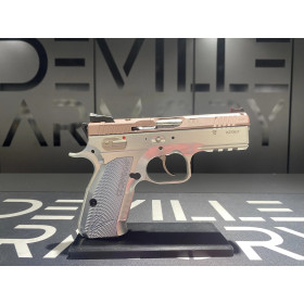 Pistolet CZ 75 Shadow 2 Compact Industrial Alloy Rose 9x19  Chez DEVILLE ARMORY. Votre armurerie en ligne.