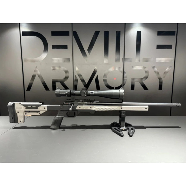 CUSTOM CZ 457 Varmint + Chassis ORYX + lunette S4  Chez DEVILLE ARMORY. Votre armurerie en ligne.