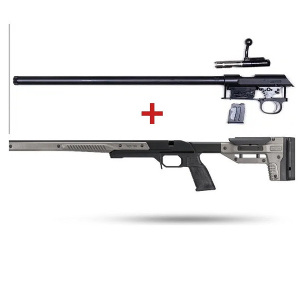 Pack Action CZ457 Range 24 pouces match fileté + Chassis ORYX gris  Chez DEVILLE ARMORY. Votre armurerie en ligne.