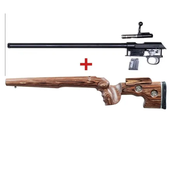 Pack Action CZ 457 Range 24" match 22Lr + Chassis GRS Brown