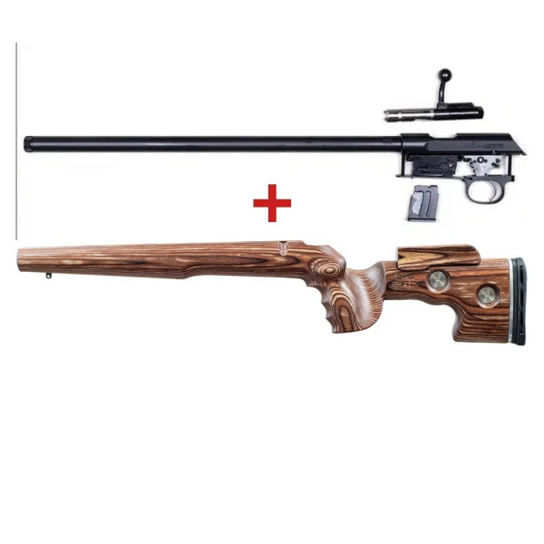 Pack Action CZ457 Range 24 pouces match fileté + Chassis GRS Brown  Chez DEVILLE ARMORY. Votre armurerie en ligne.