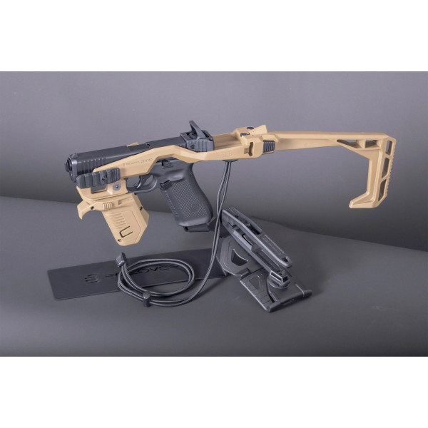 KIT STABILISATEUR RECOVER 20/20N POUR GLOCK - TAN  Chez DEVILLE ARMORY. Votre armurerie en ligne.