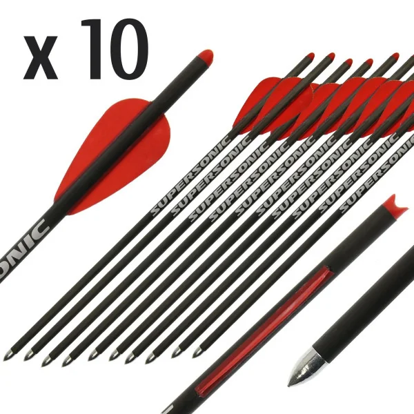 10 TRAITS CARBON 140gr POUR ARBALETES FMA