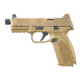 Pistolet FN HERSTAL 509 TACTICAL 9X19MM FDE  Chez DEVILLE ARMORY. Votre armurerie en ligne.
