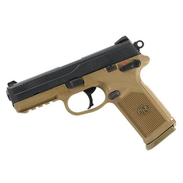 FN Herstal FNX 45 FDE/BLACK- Cal 45 ACP  Chez DEVILLE ARMORY. Votre armurerie en ligne.