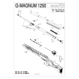 Gamo Pack G-MAGNUM 1250 + 3-9 x 40 WR + Cible + boîte de plombs  Chez DEVILLE ARMORY. Votre armurerie en ligne.