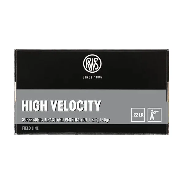 50 Cartouches RWS .22LR HIGH VELOCITY