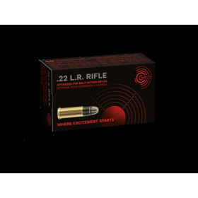 50 Cartouches GECO 22LR RIFLE  Chez DEVILLE ARMORY. Votre armurerie en ligne.