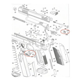 CZ TS2 Orange Safety Set  Chez DEVILLE ARMORY. Votre armurerie en ligne.