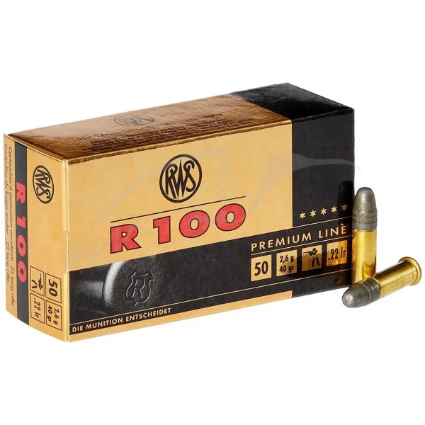 50 Cartouches RWS .22LR R100