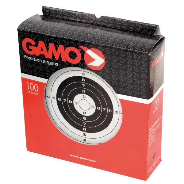 Gamo 100 CIBLES CARTONNÉES 14 X 14 CM