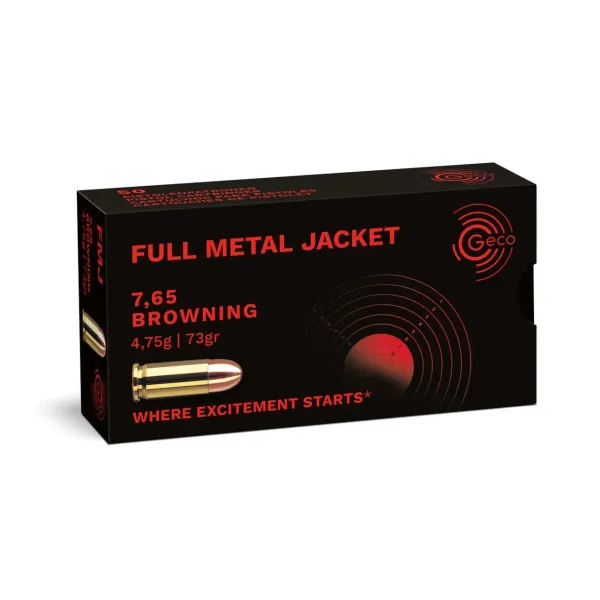 GECO 7,65mm / .32 ACP Full Metal Jacket 4,75g/73gr