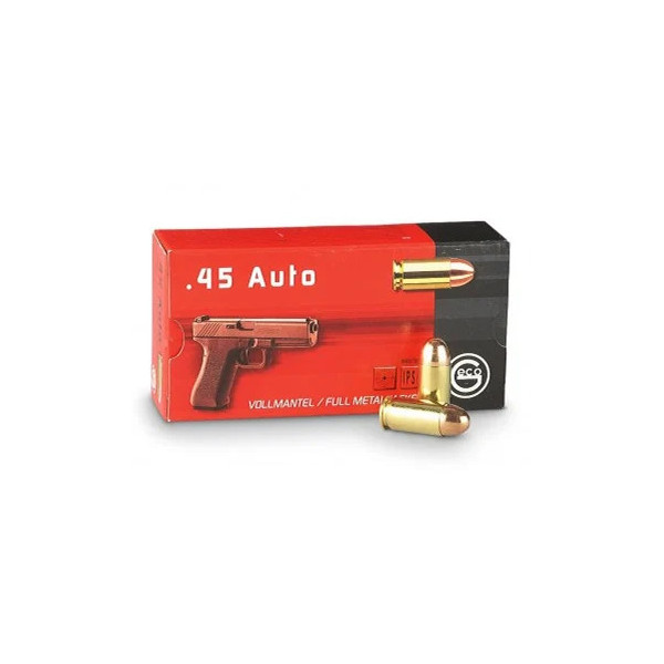 50 Cartouches GECO 45ACP 230gr FMJ  Chez DEVILLE ARMORY. Votre armurerie en ligne.