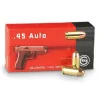 50 Cartouches GECO 45ACP 230gr FMJ