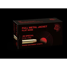 50 Cartouches GECO 38Spé 158gr FMJ FP  Chez DEVILLE ARMORY. Votre armurerie en ligne.