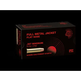 50 Cartouches GECO .357Mag 158gr FMJ  Chez DEVILLE ARMORY. Votre armurerie en ligne.