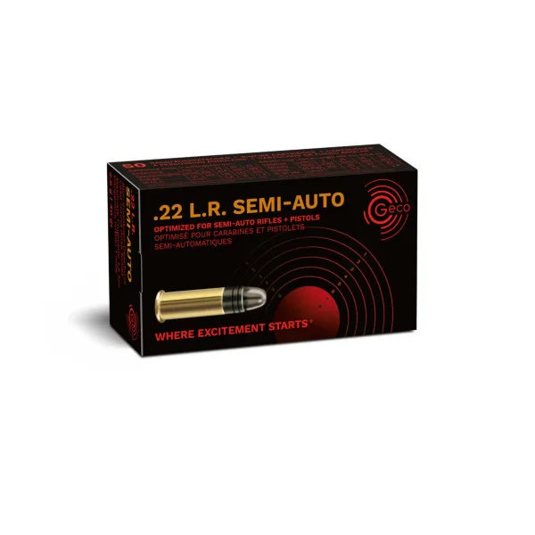 50 Cartouches GECO 22LR SEMI AUTO