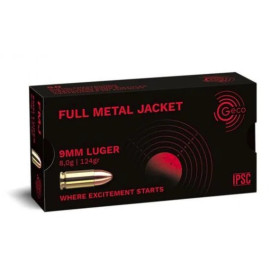 50 Cartouches GECO 9x19 124gr FMJ  Chez DEVILLE ARMORY. Votre armurerie en ligne.