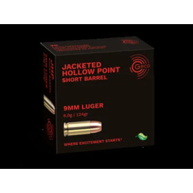 20 Cartouches GECO 9X19 JHP Expansive 124gr  Chez DEVILLE ARMORY. Votre armurerie en ligne.