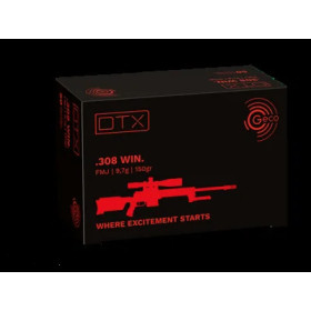 GECO .308 WIN FMJ DTX 150gr 50  Chez DEVILLE ARMORY. Votre armurerie en ligne.