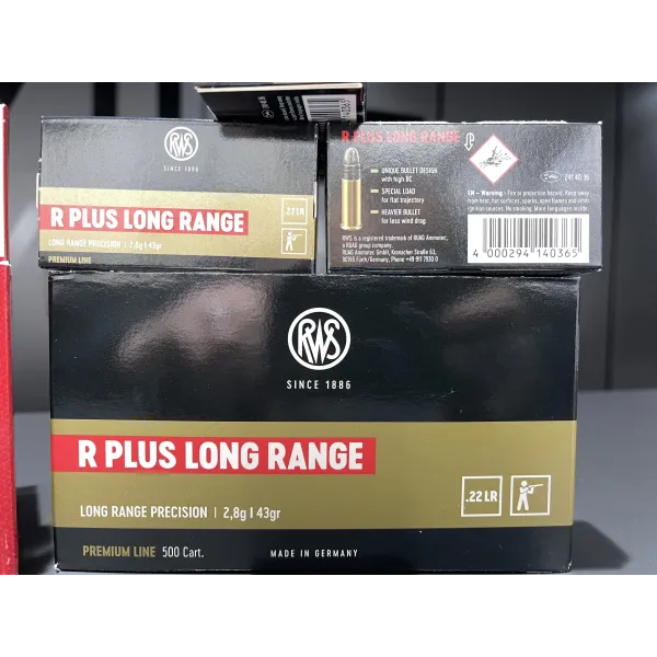 50 Cartouches RWS .22LR R PLUS LONG RANGE