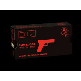 50 Cartouches GECO 9x19 DTX 115gr  Chez DEVILLE ARMORY. Votre armurerie en ligne.