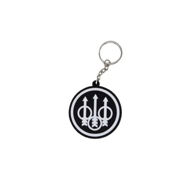 Beretta Black Rubber Keychain